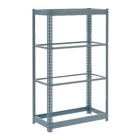 Global Industrial 4 Shelf, Boltless Shelving, Starter, 36inW x 24inD x 72inH, No Deck 255622